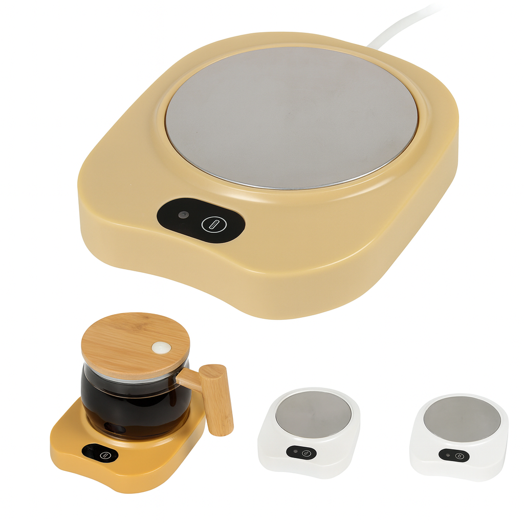 Electric Cup Warmer – Coffee & Tea Mug Heating Plate with Touch Control (Assorted Colors) - Habitt