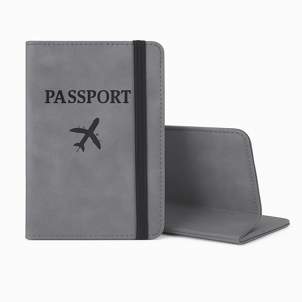 RFID Blocking Passport Cover – Travel Wallet with Card Holder (Assorted) - Habitt