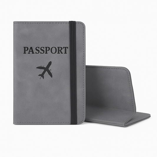 RFID Blocking Passport Cover – Travel Wallet with Card Holder (Assorted) - Habitt