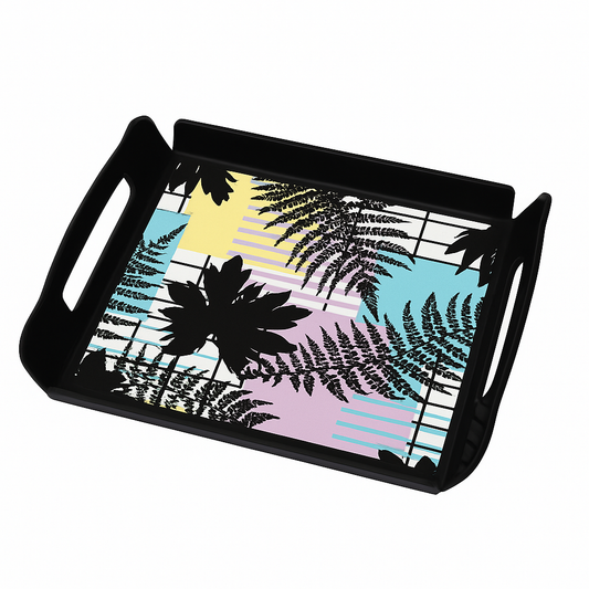 Magical Black AP Tray – Square Serving Tray with Handles - Habitt