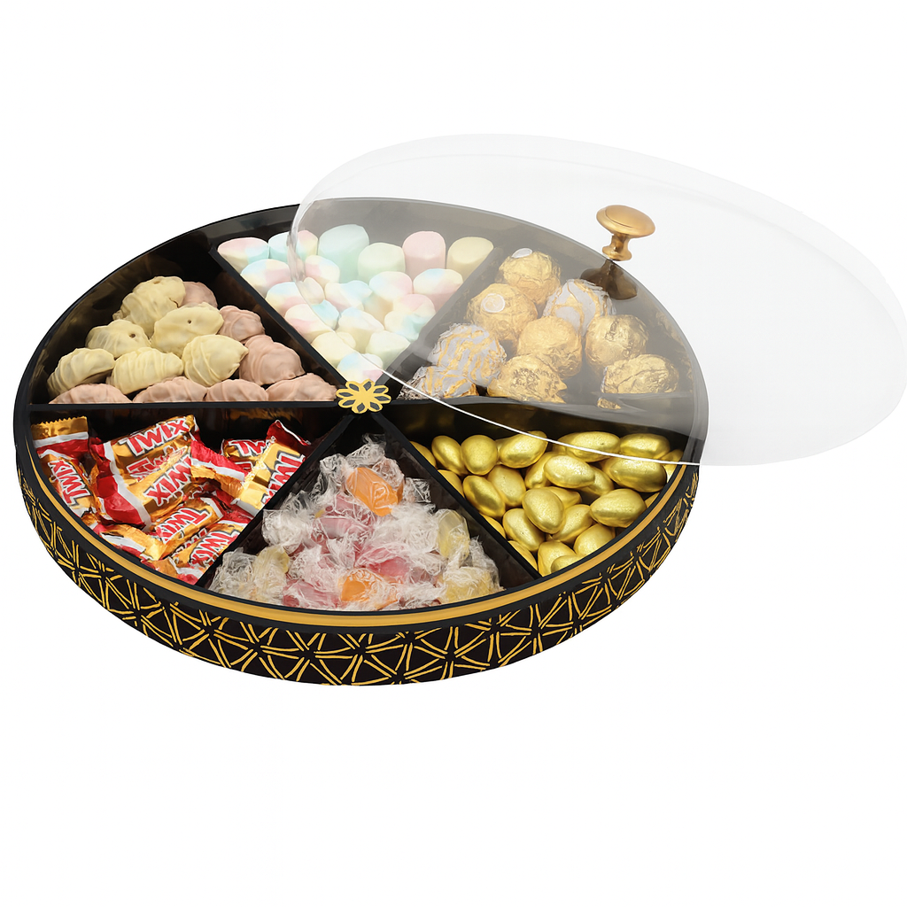 Khaas Daan Spinning Dish  – Large Black (30 cm) - Habitt