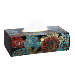 Tissue Box Trove – Elegant Floral Decorative Tissue Holder - Habitt