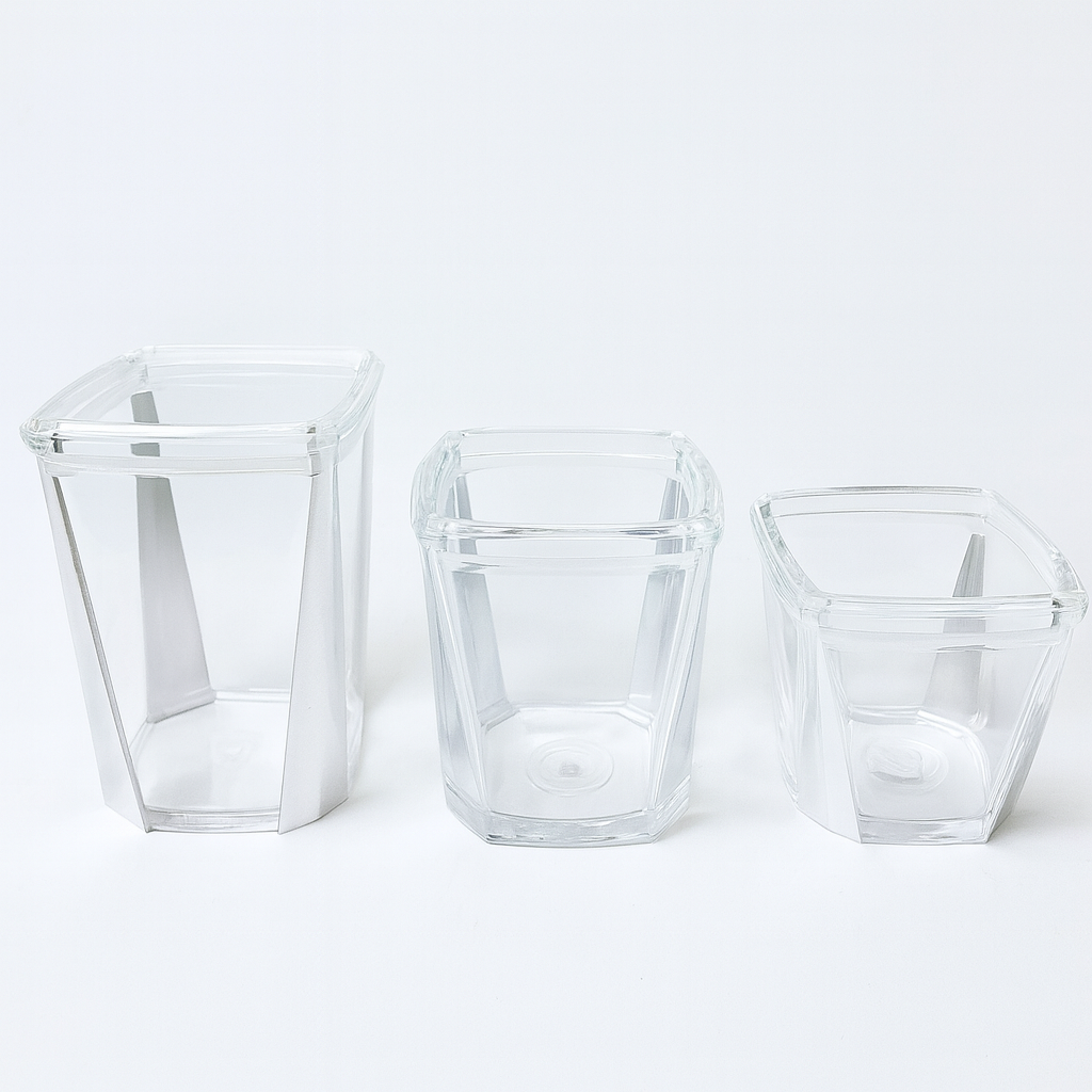 1Pc Acrylic Jar – Small, Medium & Large | Transparent Multi-Purpose Storage Container - Habitt