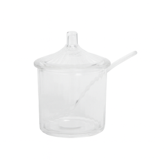 Sweetie Sugar Pot – Transparent Kitchen Storage Jar - Habitt