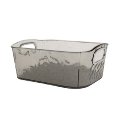 Acrylic Wavy Organizer with Handles – Clear Storage Box (Small & Large) - Habitt