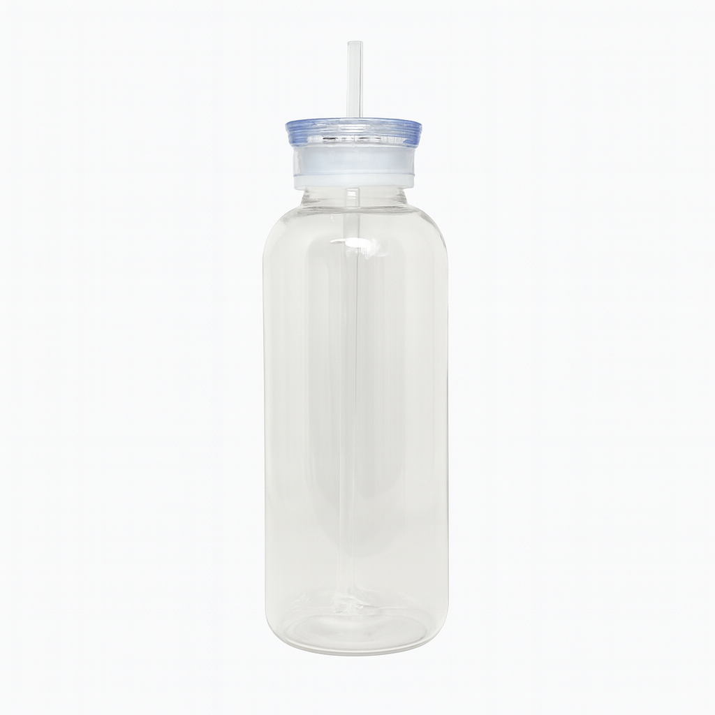 Bolicha Double Cap Bottle with Straw – 500ml / 750ml - Habitt