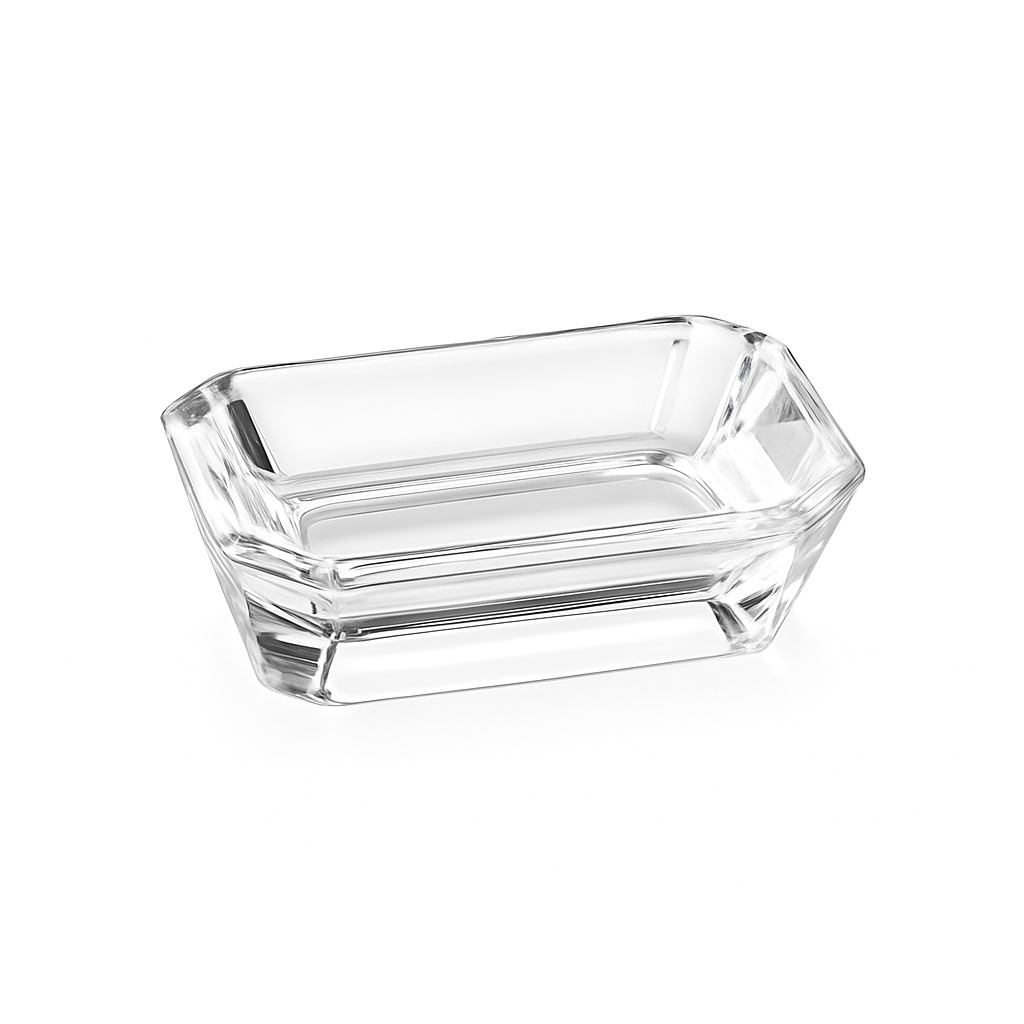 Acrylic Soap Dish 12.5×8.5×3 cm – Clear Bathroom Accessory - Habitt