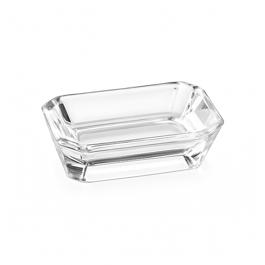 Acrylic Soap Dish 12.5×8.5×3 cm – Clear Bathroom Accessory - Habitt