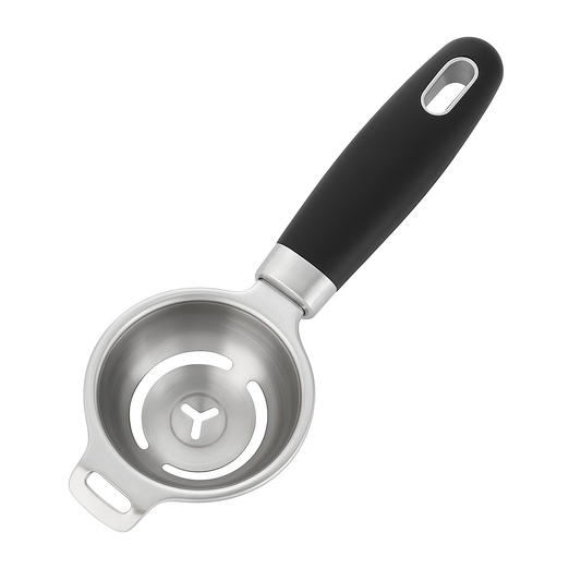 Stainless Steel Deep Egg Separator – Easy Yolk & White Separator with Non-Slip Handle - Habitt