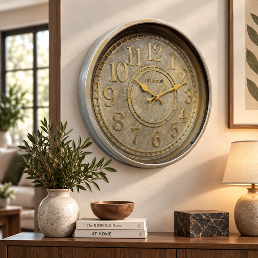 HERITAGE Wall Clock Momentum 15" – Classic Vintage Design