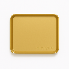 Gold Finish Stainless Steel Barbecue & Flat Plates – Multiple Sizes for Serving Snacks, BBQ & Meals - Habitt