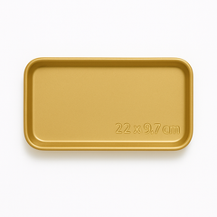 Gold Finish Stainless Steel Barbecue & Flat Plates – Multiple Sizes for Serving Snacks, BBQ & Meals - Habitt