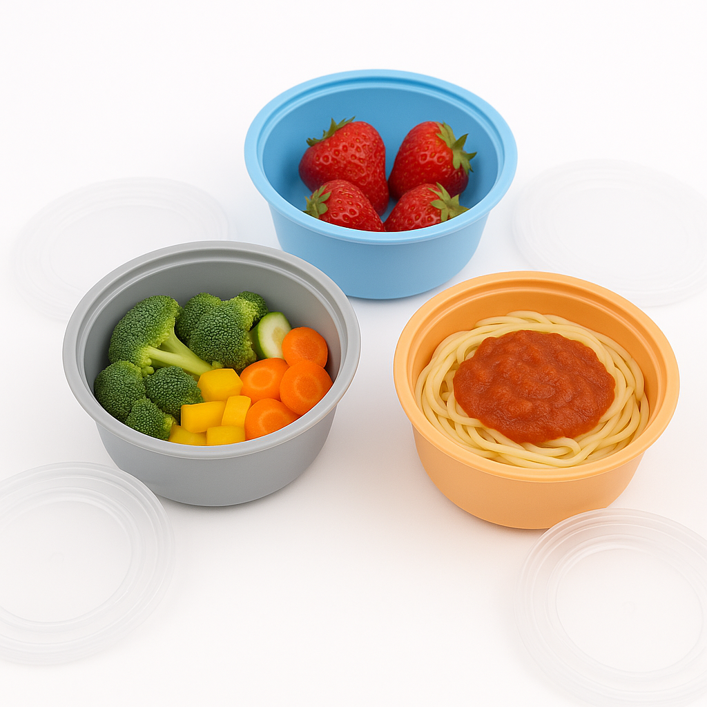 3PCS Storage Bowl with Lid – Multicolor - Habitt