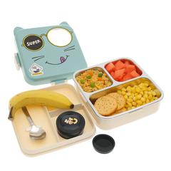 Laxon Steel Lunch Box – Cute, Compact & Leak-Proof - Habitt