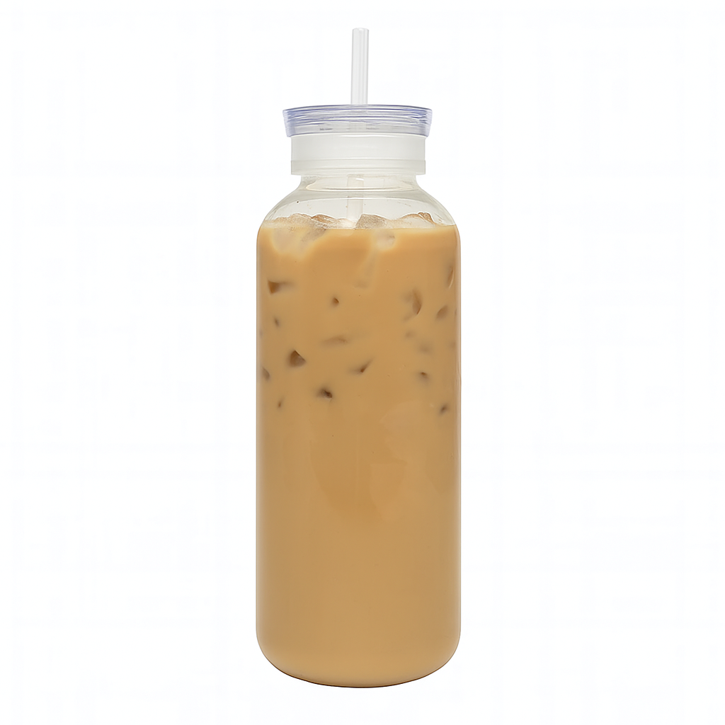 Bolicha Double Cap Bottle with Straw – 500ml / 750ml - Habitt