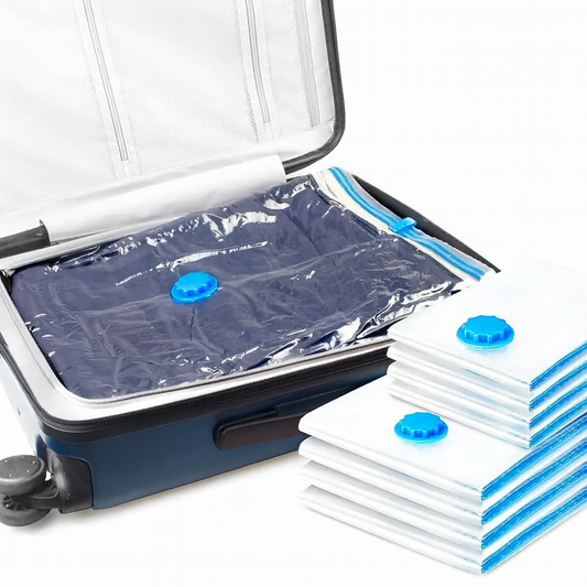 5 Pcs Vacuum Storage Bag with Hand Pump - Habitt