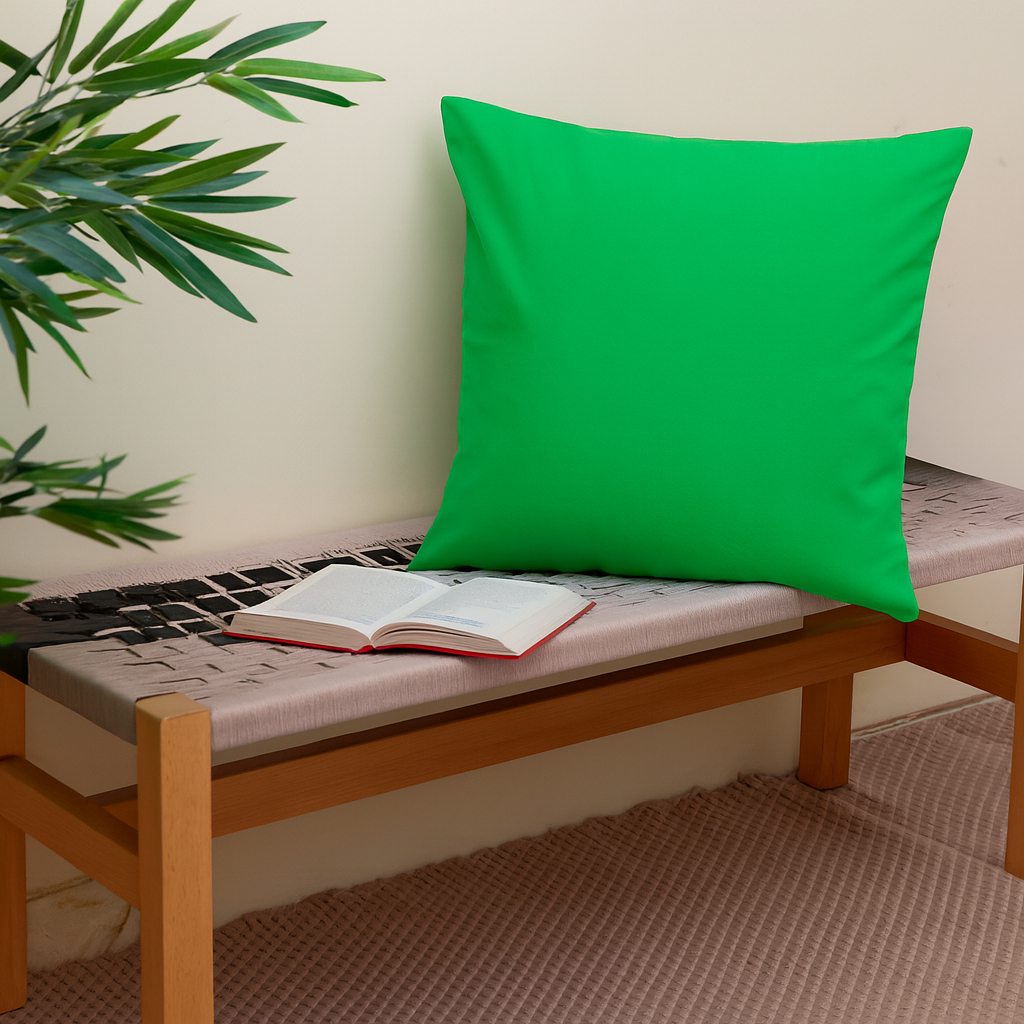 Buy 1 Get 1 Free Green Textured Cushion Cover 18x18 – Modern Decorative Throw Pillow for Sofa, Bed & Living Room (Copy) - Habitt