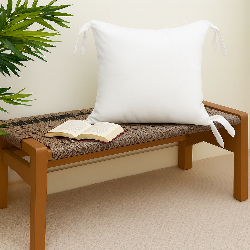 Lilly White Cushion Cover 18x18 - Habitt