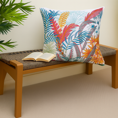EB Rouge Red Cushion Cover 18x18 Emb - Habitt