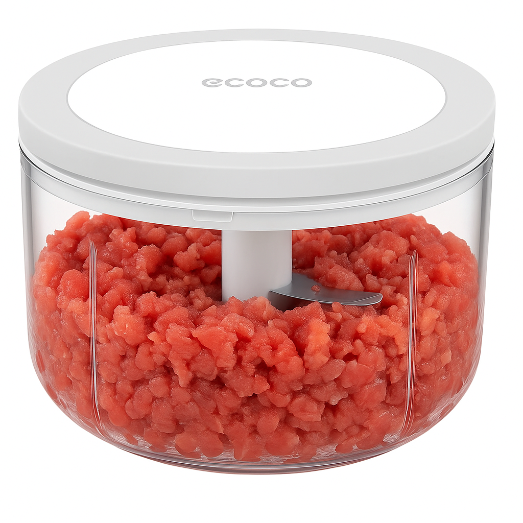 Ecoco Manual Food Processor – Hand-Pull Vegetable Chopper & Mincer for Kitchen Use - Habitt
