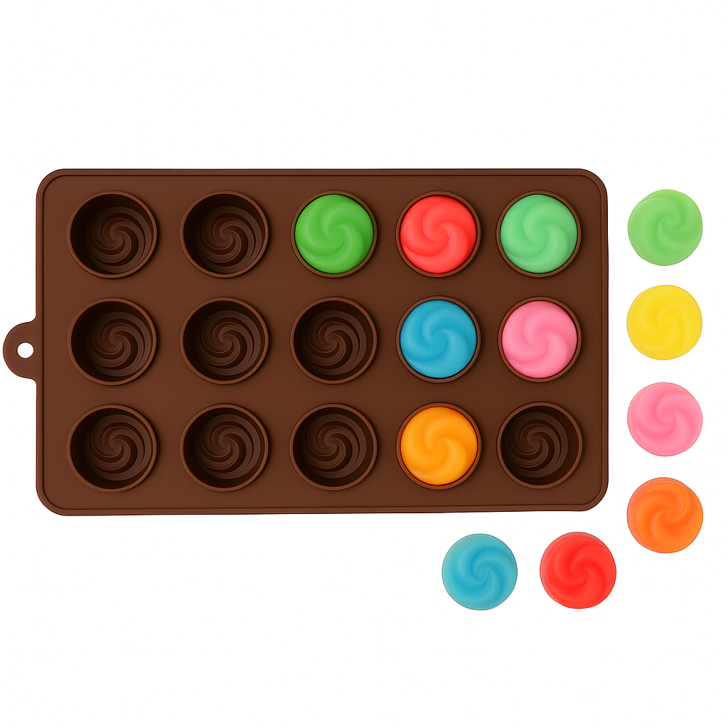 Silicone Chocolate Mold – Non-Stick Reusable Baking Tray for Candy, Jelly, Soap & Ice Cubes - Habitt