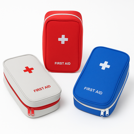 1 pc Portable First Aid Pouch – Travel Emergency Medical Bag Organizer (Assorted Colors) - Habitt