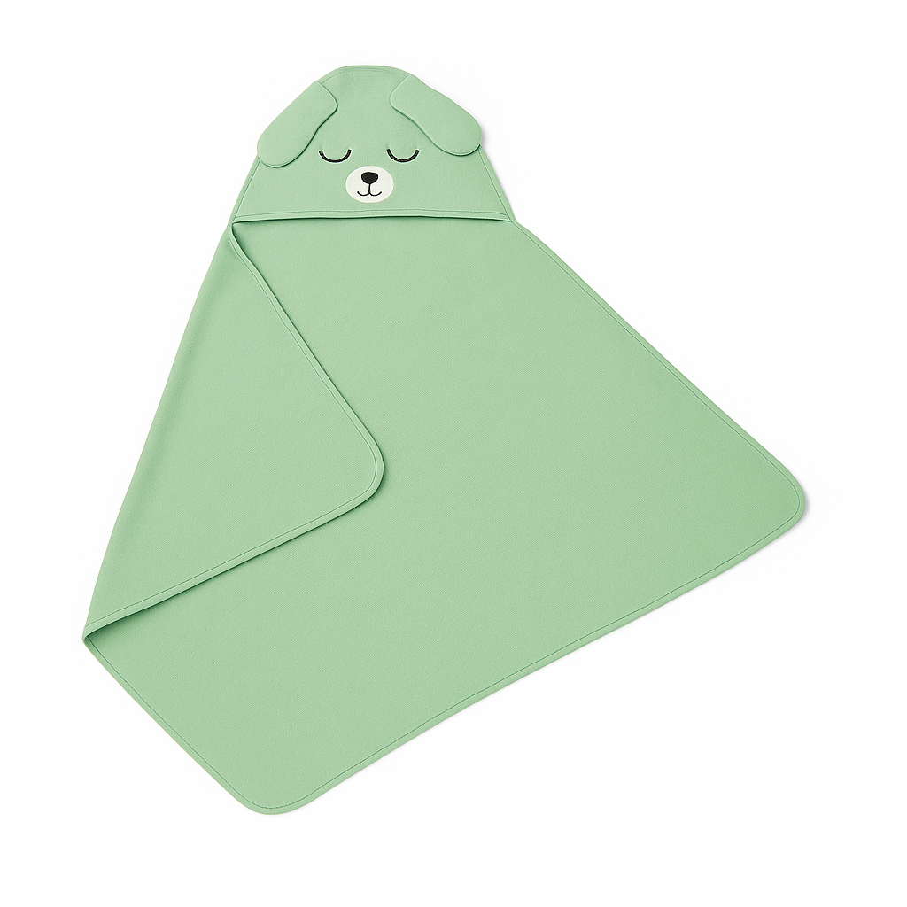 Kids Hooded Bath Towel – Soft & Absorbent Animal Face Wrap - Habitt