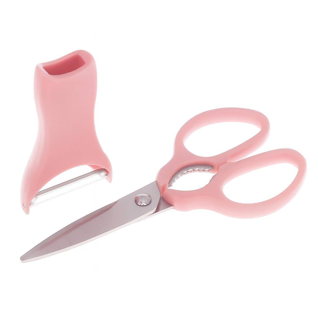 Shengya Multipurpose Kitchen Scissor with Peeler – Heavy-Duty Cutter Set - Habitt