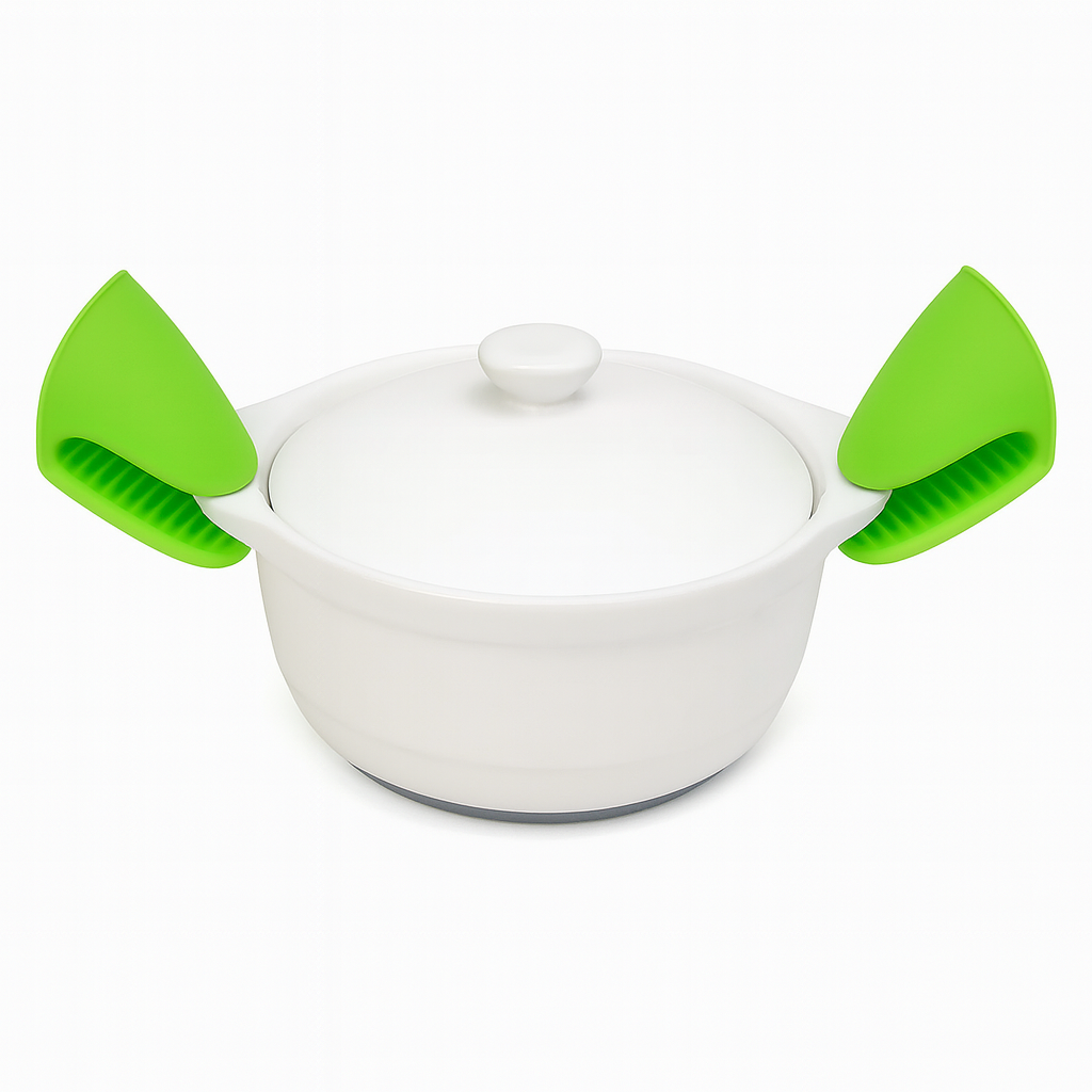 2 Pcs Silicone Clip Pot Holder – (Assorted Colors) - Habitt