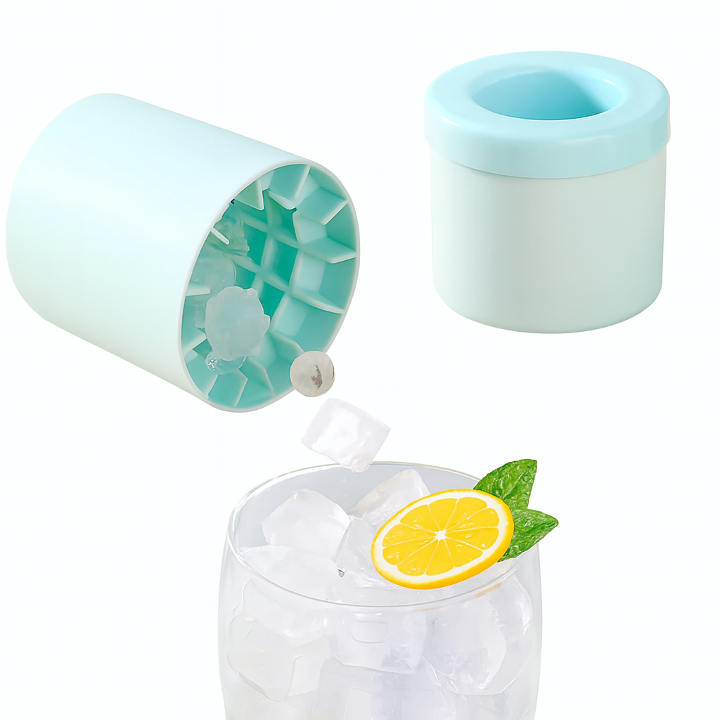 Silicone Ice Bucket – Portable Ice Cube Maker & Storage Container - Habitt