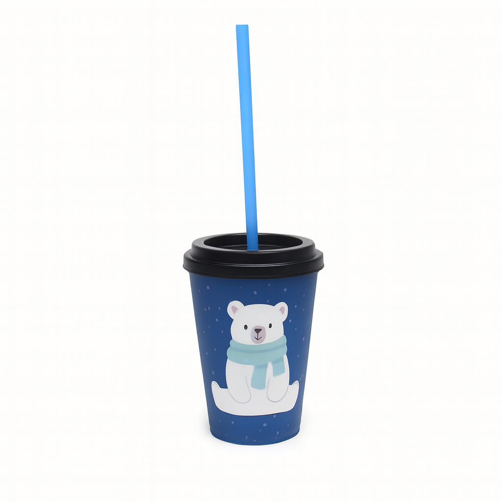 Cup with Straw – Blue - Habitt
