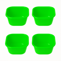 (Pack of 4) Blend Mini Plastic Bowls – 400 ml (Assorted) | Multipurpose Snack & Serving Bowls - Habitt