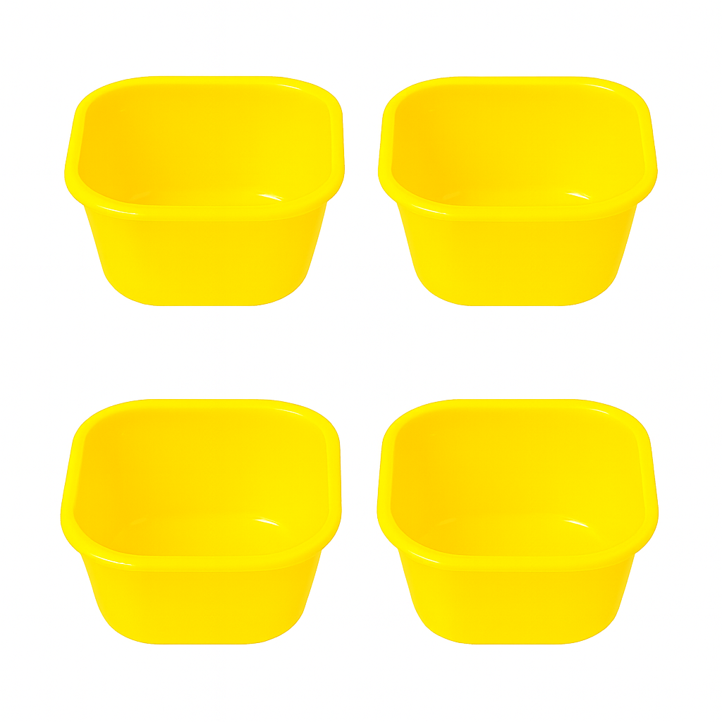 (Pack of 4) Blend Mini Plastic Bowls – 400 ml (Assorted) | Multipurpose Snack & Serving Bowls - Habitt