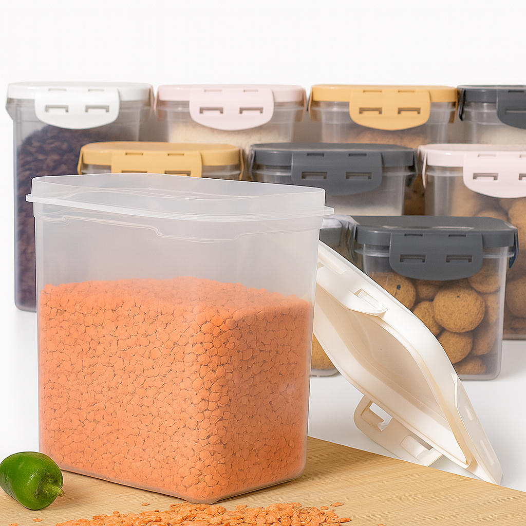 1pc Flick N Lock Medium – 1200 ml Airtight Food Storage Container - Habitt