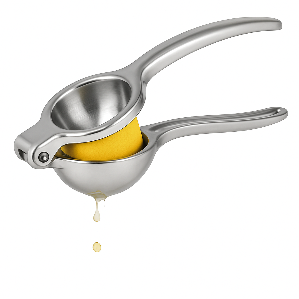 Stainless Steel Lemon & Lime Squeezer – Heavy-Duty Citrus Juicer Hand Press - Habitt