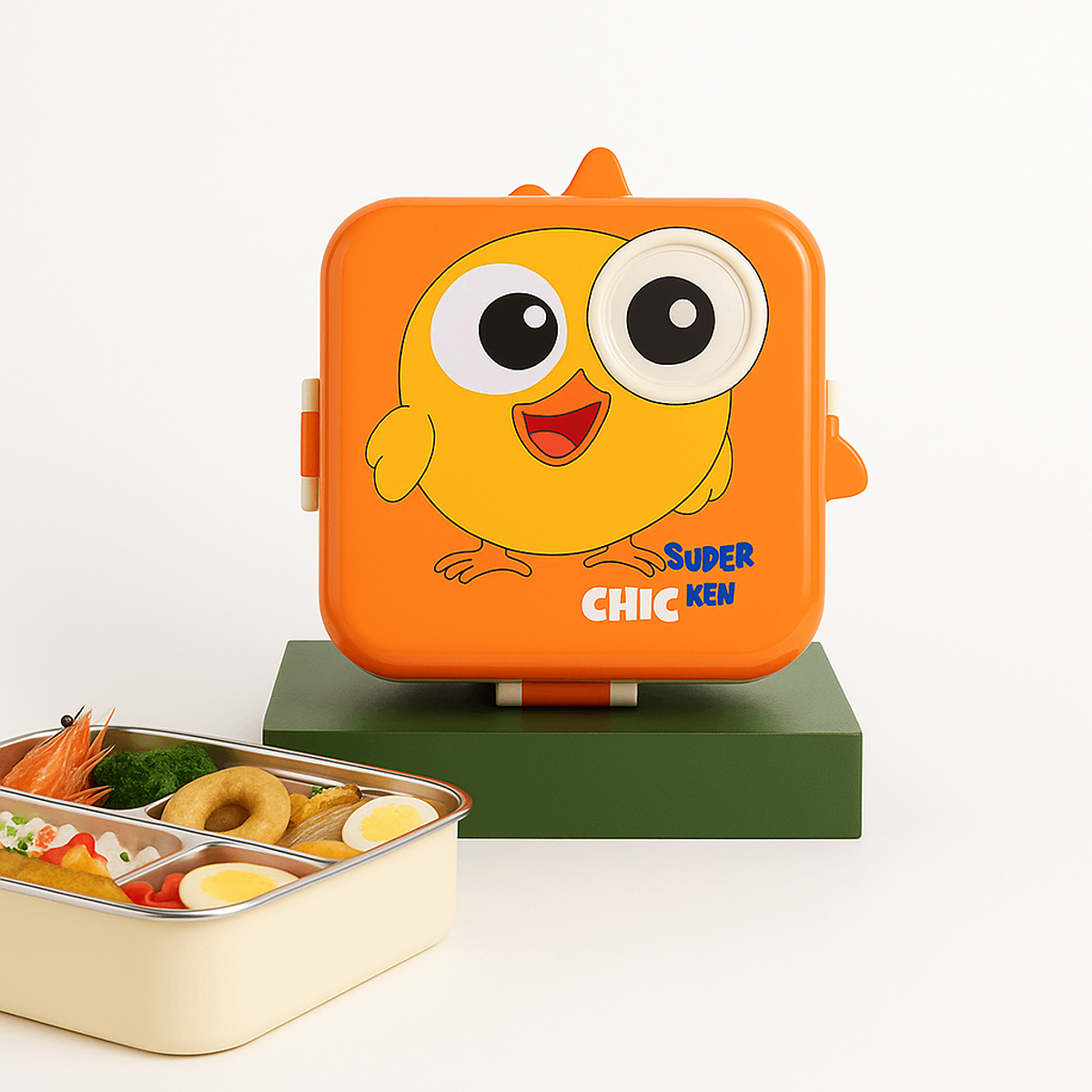 Laxon Steel Lunch Box Assorted – Cute, Compact & Leak-Proof - Habitt