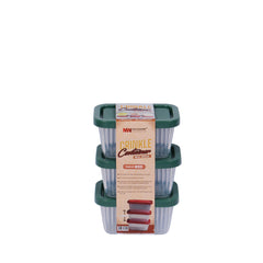 Pack of 3 - Mini Crinkle Container (Assorted) –  Plastic Food Storage Boxes - Habitt