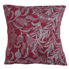 Silver Leaf Cushion Cover 18x18" - Habitt
