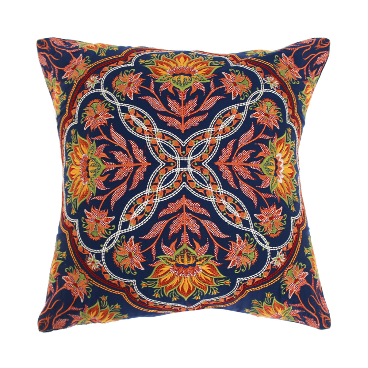 KASHMIRI MENDELA CUSHION COVER 18X18" - Habitt