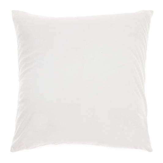 White Velvet Cushion Cover 18x18 WMB - Habitt