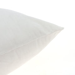 White Velvet Cushion Cover 18x18 WMB - Habitt
