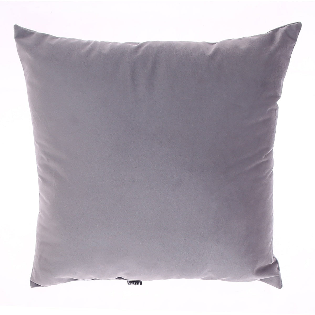 Velvet Filled Cushion 18x18" Grey - Habitt