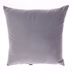 Velvet Filled Cushion 18x18" Grey - Habitt
