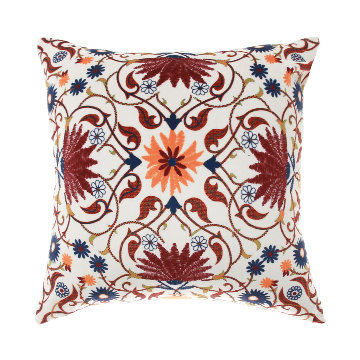 KASHMIRI STITCH CUSHION COVER 16X16" - Habitt