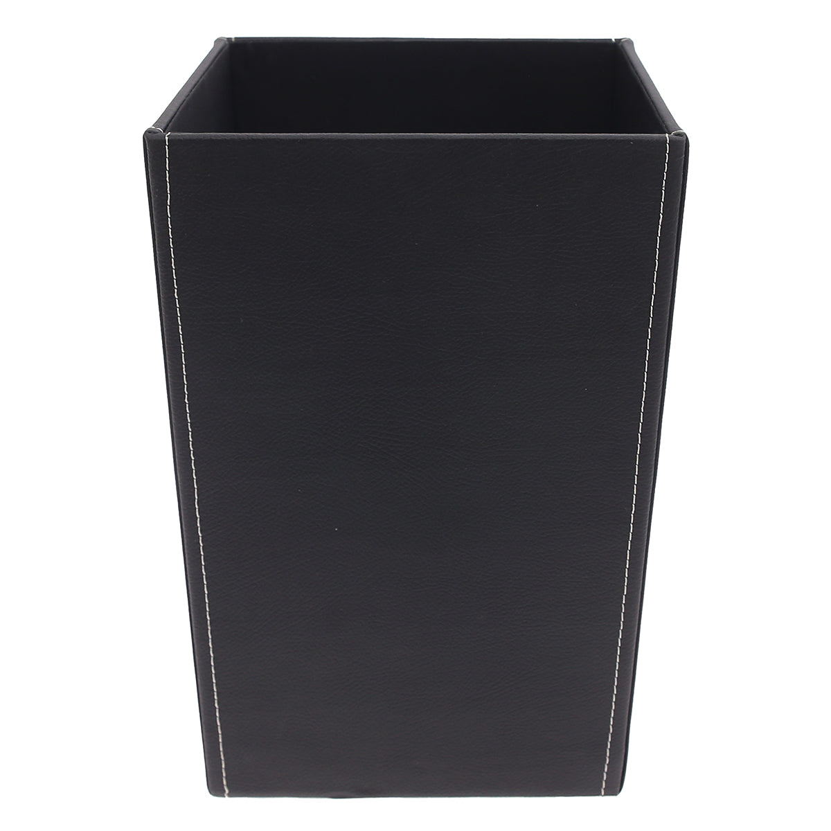 Leather dust bin (Black) - Habitt