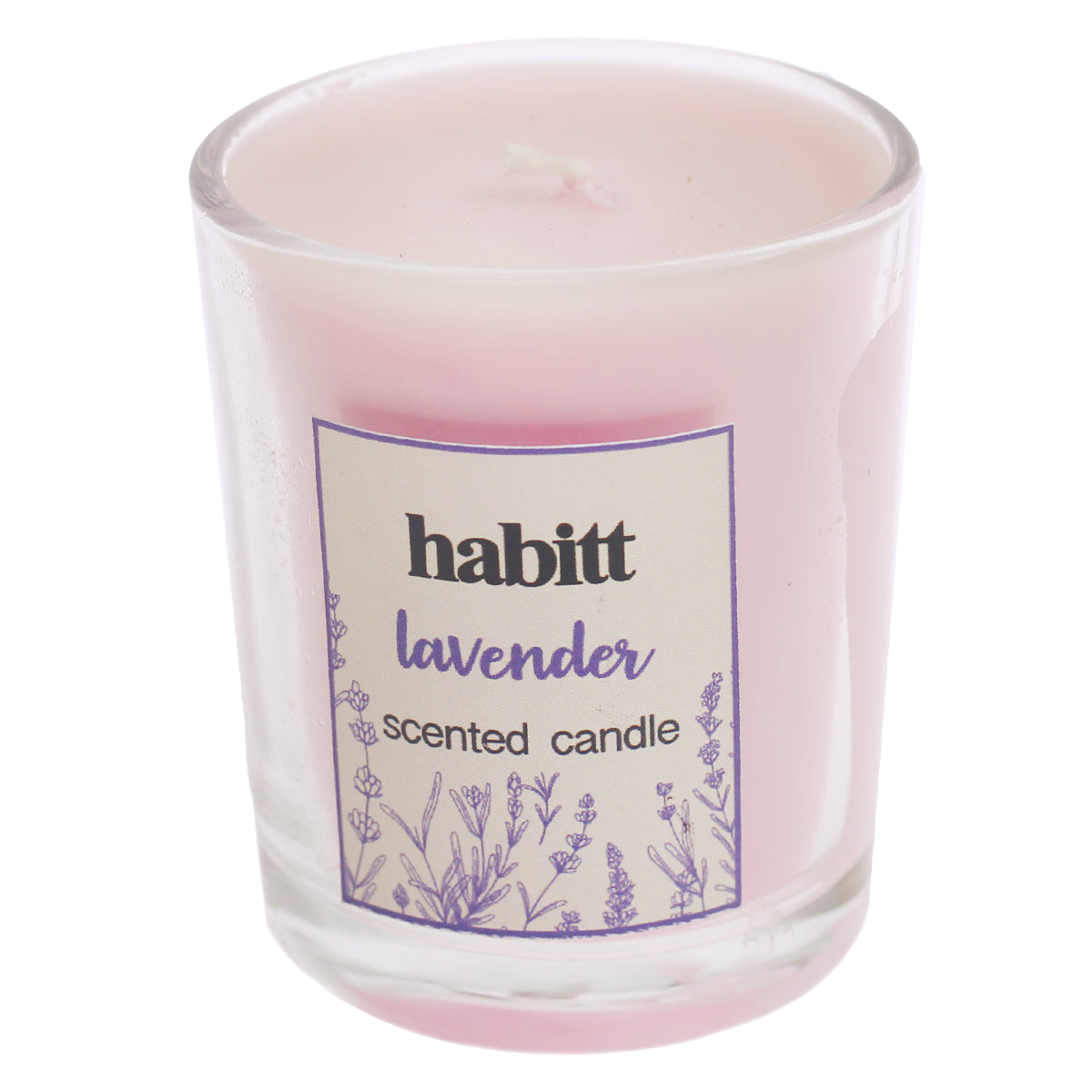 Mini Glass Jar Candle Lavender - Habitt