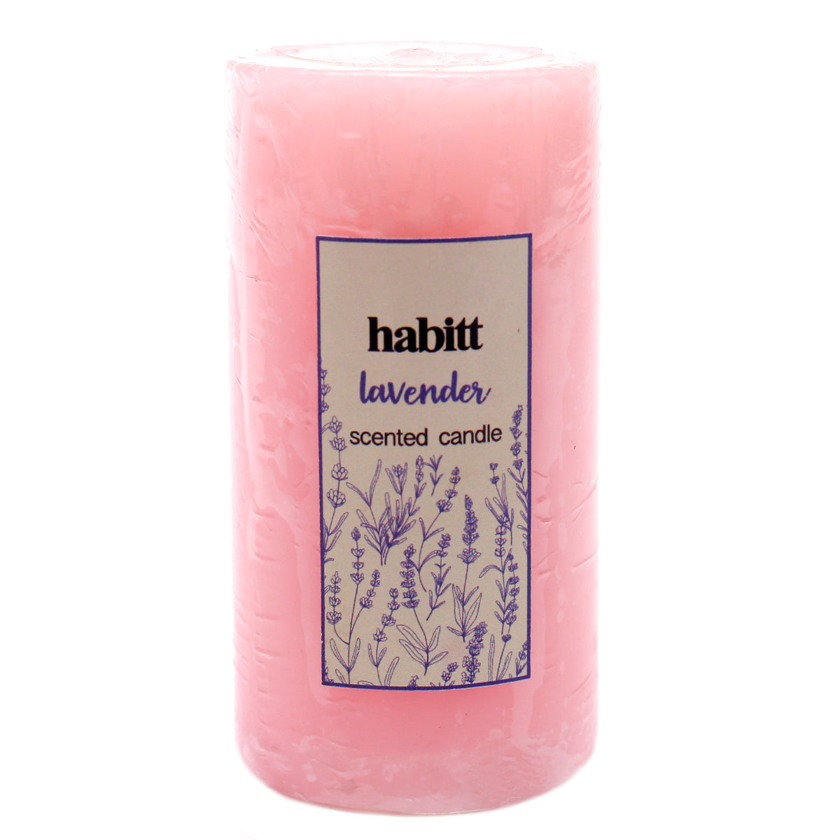 Lavender Pillar Candle 2x4" - Habitt