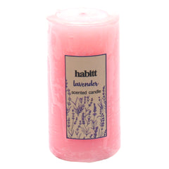 Lavender Pillar Candle 2x4" - Habitt