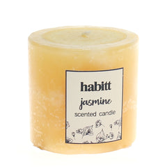 Jasmine Pillar Candle 2x2" - Habitt