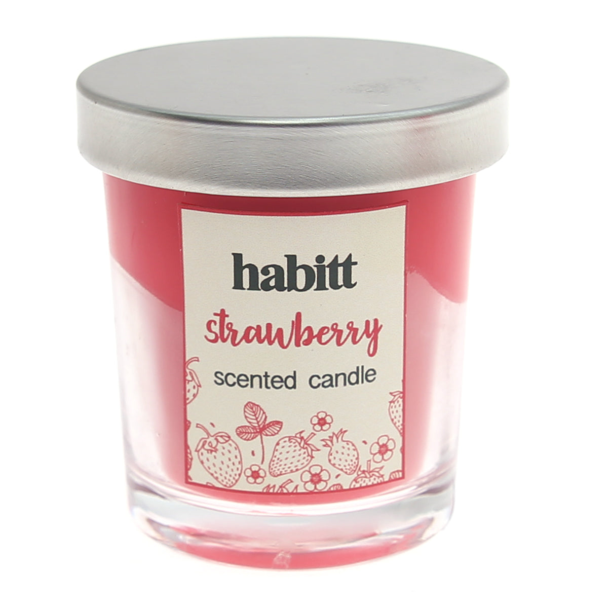 Mini Glass Jar Candle Strawberry - Habitt